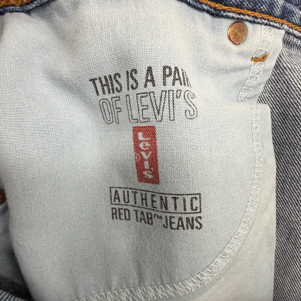 Levi's 550 Jeans Women Size 16 Blue Excellent Relaxed Fit Tapered Leg High Rise - Picture 6 of 6